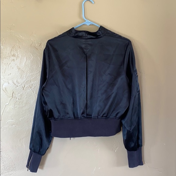 Black Bomber Jacket - Picture 2 of 7